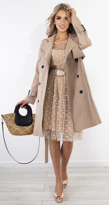 Стильний бежевий тренч (42) Київ - фото 2