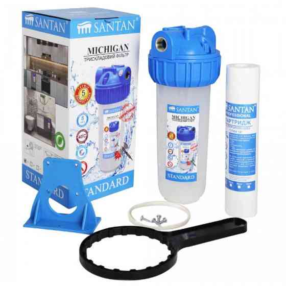 Колба фільтра для холодної води, кріплення і ключ ST Michigan 3PS, 3/4" PP Харків