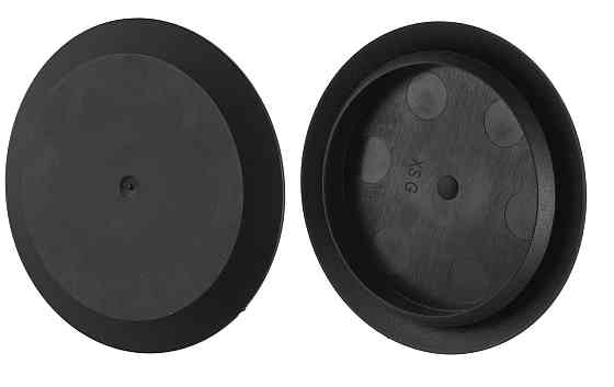 Заглушки, Заглушка без отвору Чорний, Пластик, Розміри (мм): T-47.5 F-39 H-6.2. Марка автомобіля: Модель: Київ