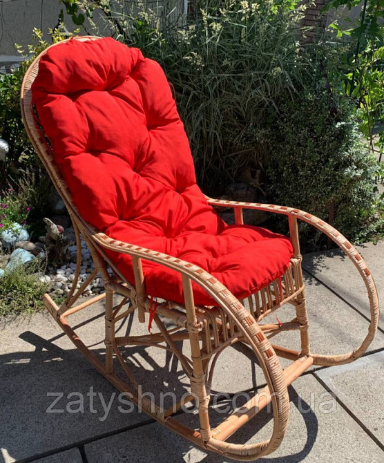 Кресло - качалка из лозы для отдыха Киев - изображение 1