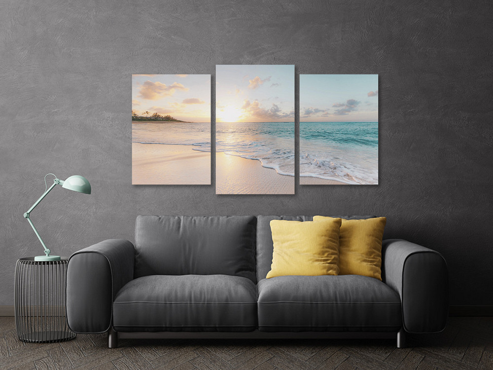 Модульная картина в гостиную / спальню  Пляж  Art-677_3 Киев - изображение 3