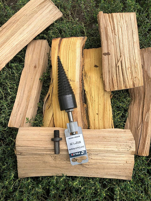 Конус насадка на перфоратор, Насадка дровокіл на перфоратор и на дріль винтовой колун Київ - фото 1