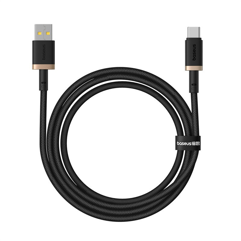 Кабель Baseus Dura Series Fast Charging Cable USB to Type-C 60W 1m Gold+Black Одеса - фото 1