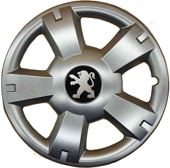 Автомобильные модельные колпаки R14 Peugeot 201 4шт, SJS, серебряные Киев