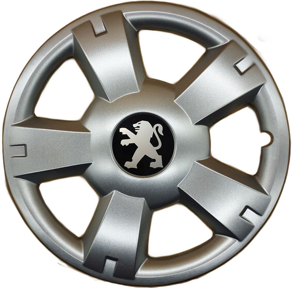Автомобильные модельные колпаки R14 Peugeot 201 4шт, SJS, серебряные Киев - изображение 1