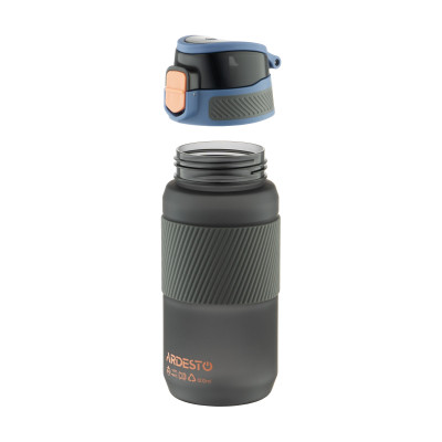 Пляшка для води Ardesto Spring 600мл чорний (AR2260SB) Вінниця - фото 6