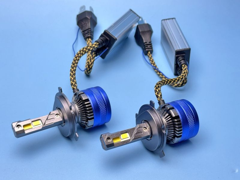 Комплект LED ламп H4 K68 (120W) з пультом — 3 кольори (3000K/4300K/6000K) + Стробоскоп Харків - фото 1