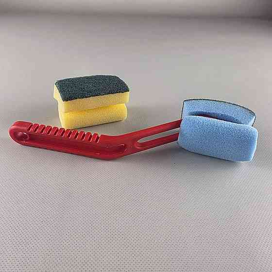 Мочалка для посуду з ручкою поролонова з запаскою Харків