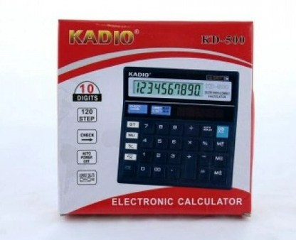 Калькулятор KK KD500 10-разрядный, с функцией процентов, памятью, работает на батарейках и солнечной энергии Одесса - изображение 2
