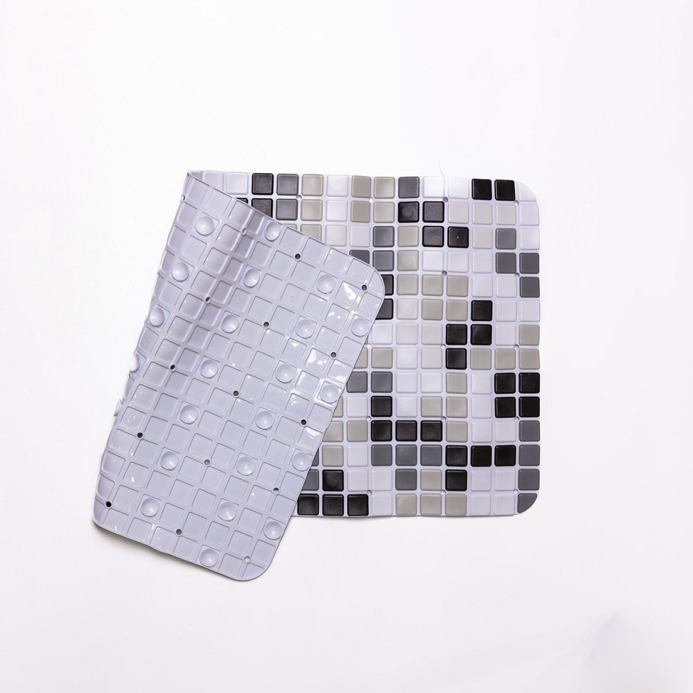 Антискользящий коврик на присосках для ванны и душа 65×35 (см) силиконовый Серый HP-42-47G Киев - изображение 3