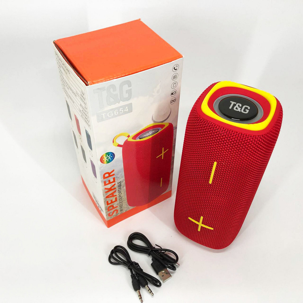 Bluetooth колонка з різнокольоровим підсвічуванням зі стереозвуком, Bluetooth колонка з флешкою WM-32 Львів - фото 8