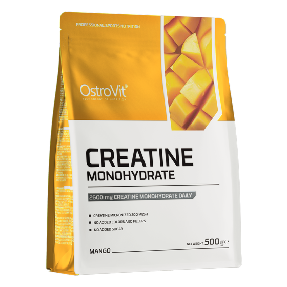 Креатин моногидрат, Creatine Monohydrate, OstroVit, 2600 мг, 500 г манго Киев