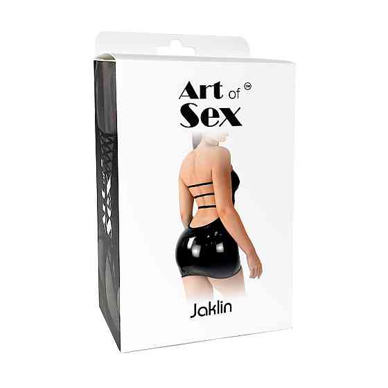 Сексуальное виниловое платье Art of Sex - Jaklin, размер L-2XL, цвет красный Sex Aura Киев