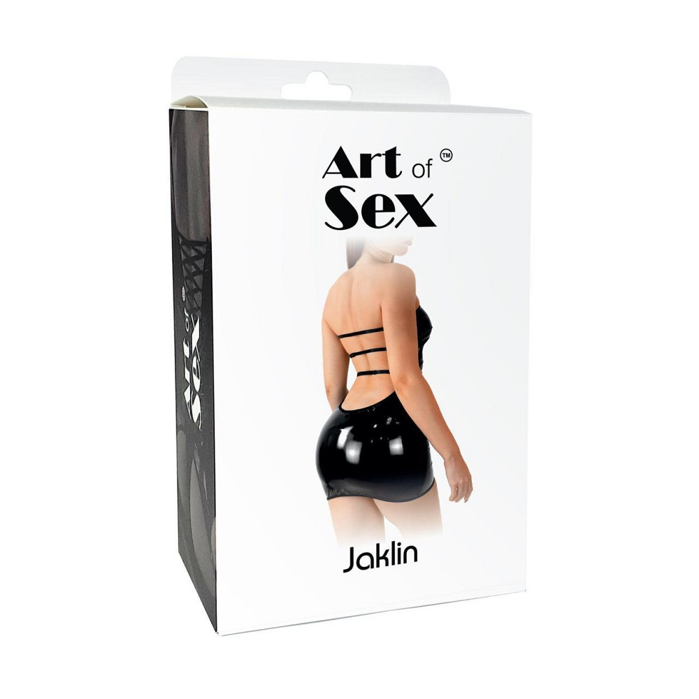 Сексуальное виниловое платье Art of Sex - Jaklin, размер L-2XL, цвет красный Sex Aura Киев - изображение 3