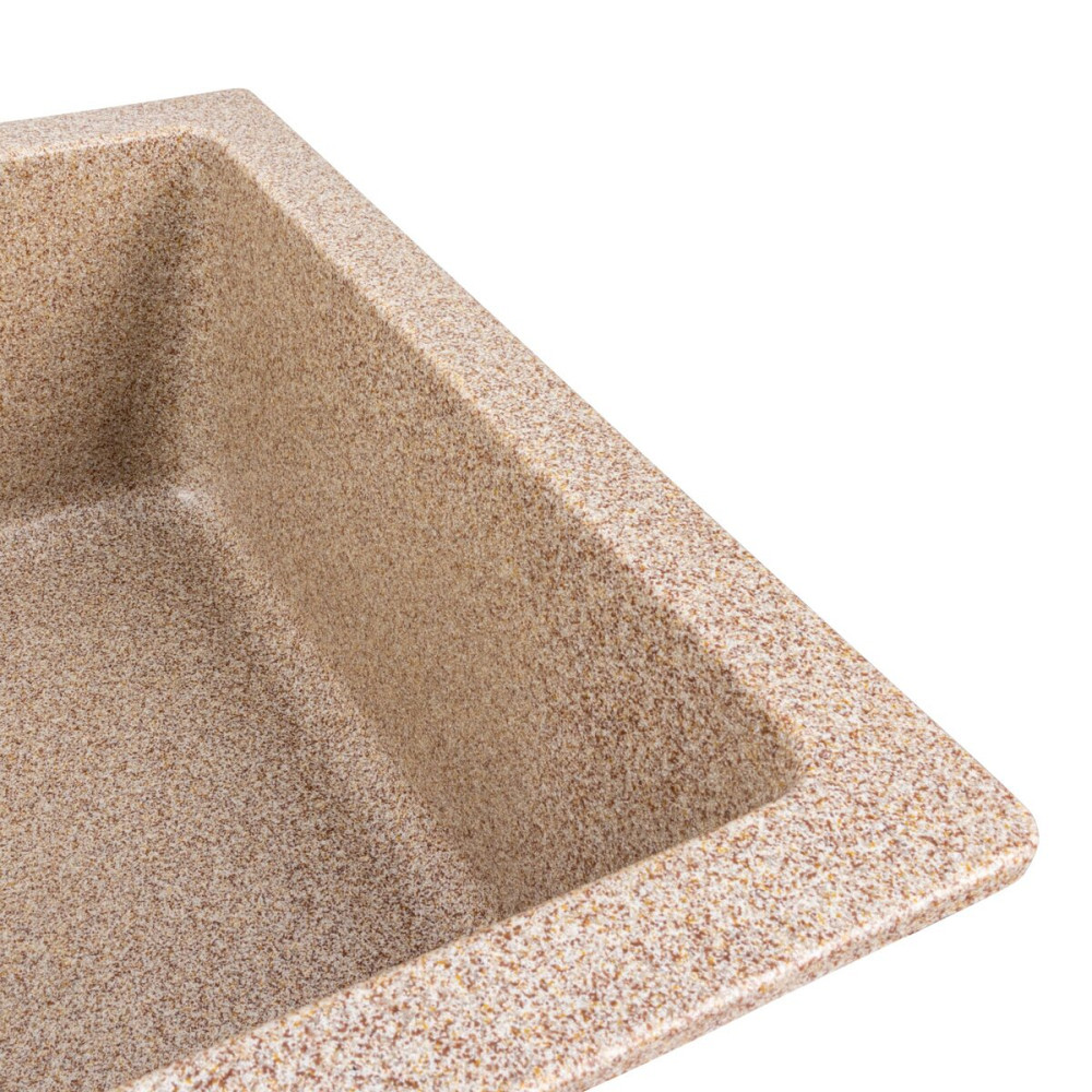 Гранітна мийка для кухні Platinum 7945 Paruana матова Карамель Коломия - фото 4