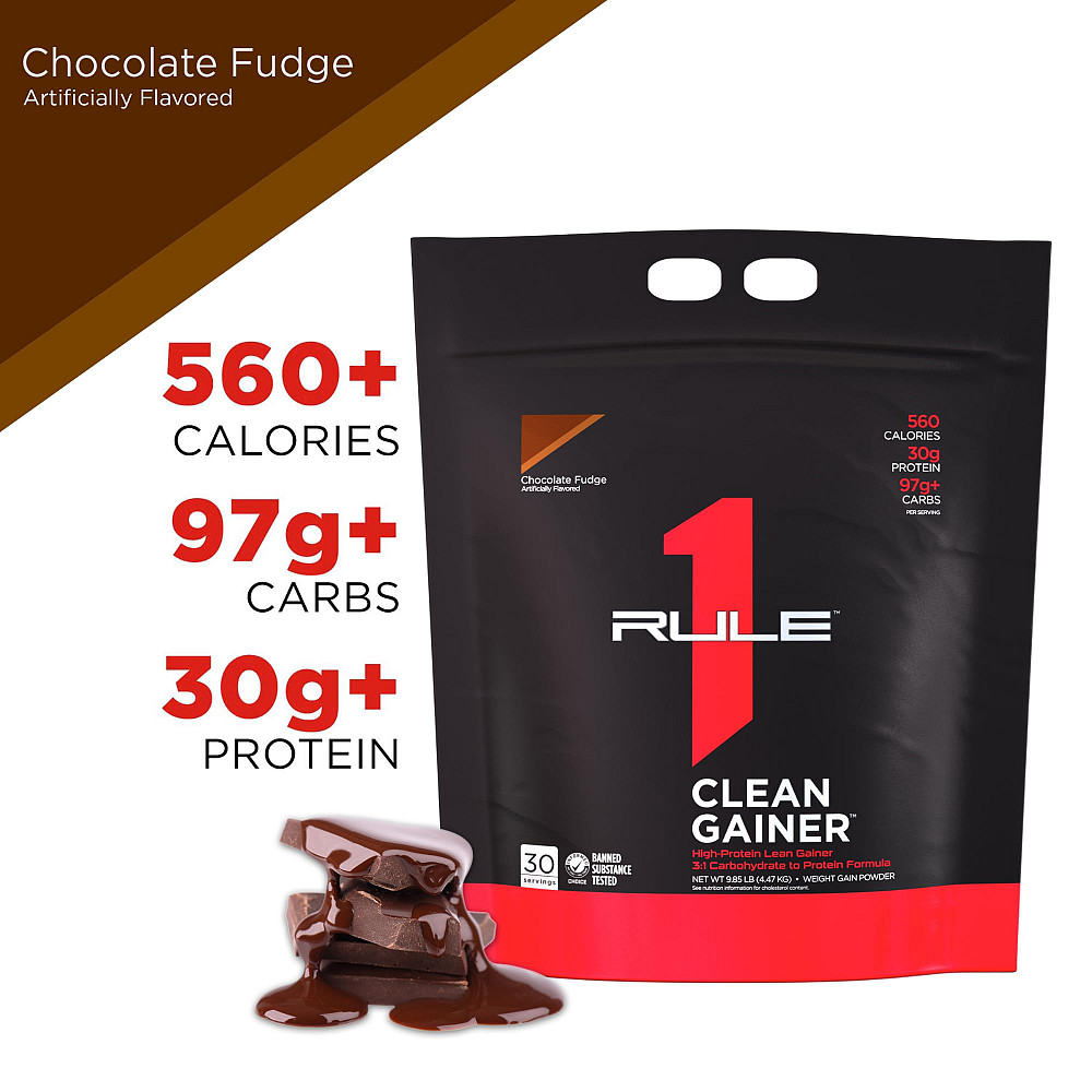 Гейнер Rule One Clean Gainer 4.47 kg (Chocolate Fudge) Луцк - изображение 3