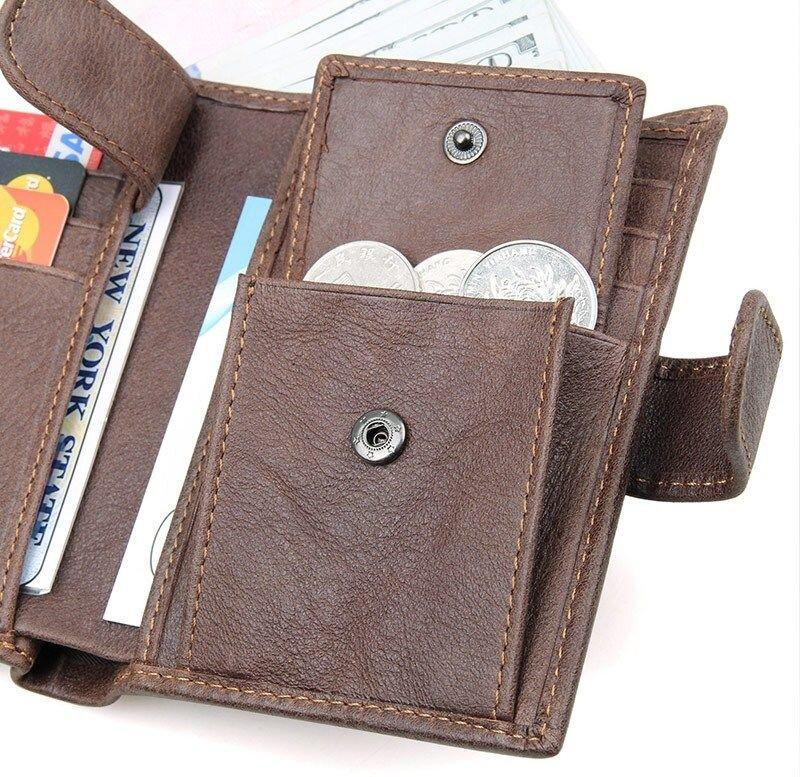 Портмоне чоловіче Vintage 14404 Коричнева Київ - фото 3