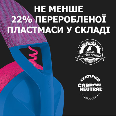 Навушники Logitech G435 Lightspeed Wireless Gaming Headset Blue (981-001062) Вінниця - фото 2
