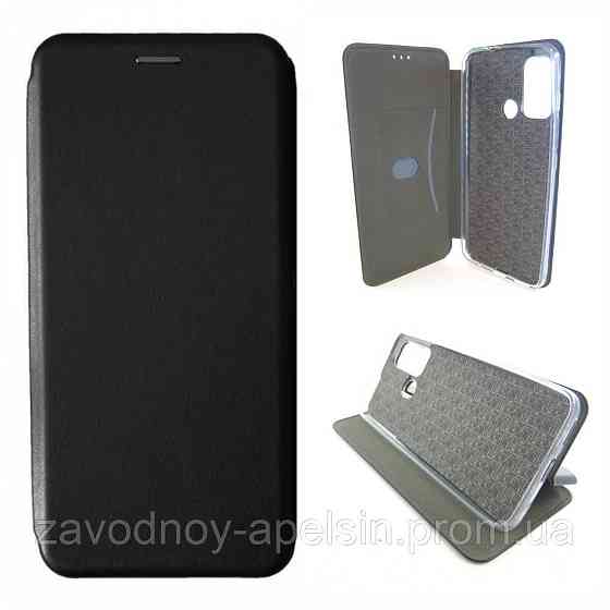 Чехол книжка Motorola Moto G60 G60s Подставка (черный) Одесса