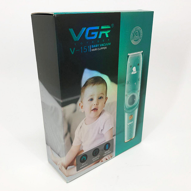 Машинка з витяжкою для стрижки дітей та немовлят VGR V-151 Baby зі змінними насадками TS-22 Одеса - фото 8