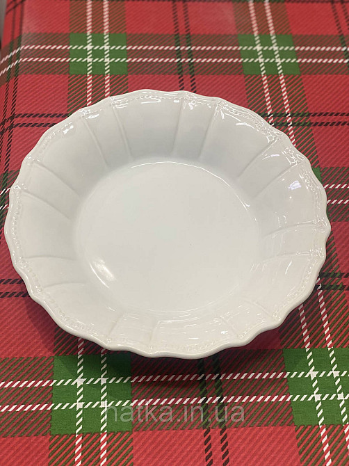 Набір глибоких тарілок 6 шт "Сurl" 23*4 см кам'яна кераміка Київ - фото 1