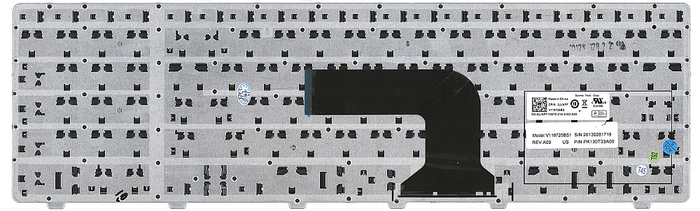 Клавиатура для ноутбука Dell Inspiron (3721, 5721, 3737, 5737) Black, (Black Frame), RU Вінниця - фото 3