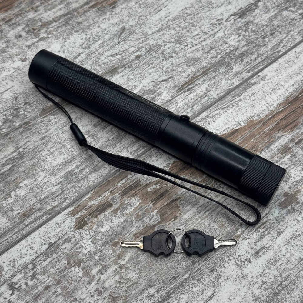 Лазер зеленый Laser 303 100мВт 532нм БЕЗ АККУМУЛЯТОРА с блокировкой и насадкой, лазерная указка для презентаций, шоу Киев - изображение 2