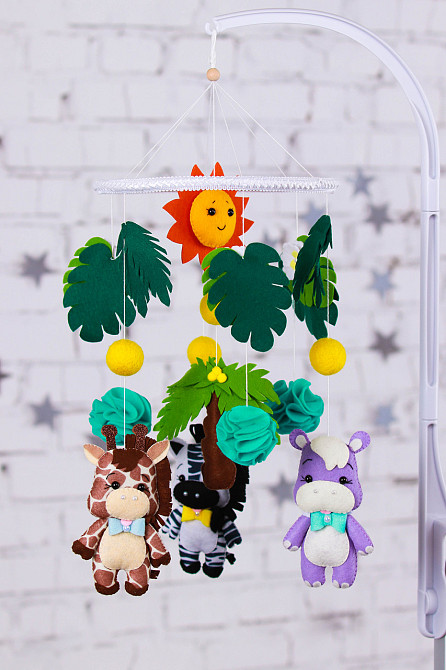 Мобіль на ліжечко WoollyFox «Сафарі» Київ - фото 1