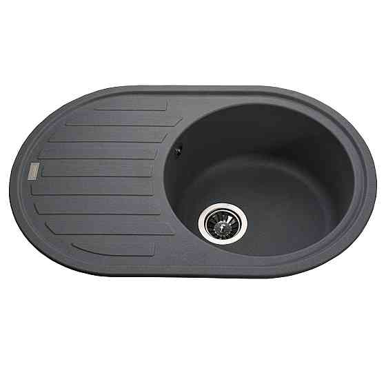 Гранітна мийка Globus Lux OHARA сірий металік 770х500мм-А0003 Київ