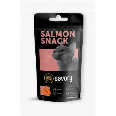 Лакомство для котов Savory Snack Salmon 60 г (подушечки с лососем) (4820232631454) Винница