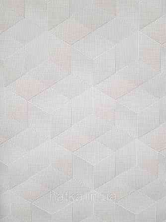 Шпалери вінілові на флізеліні Sintra Simmetria метрові геометрія фігури 3д білі бежеві сірі 524800 Київ