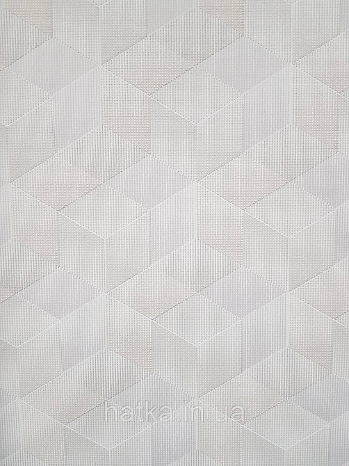 Шпалери вінілові на флізеліні Sintra Simmetria метрові геометрія фігури 3д білі бежеві сірі 524800 Київ - фото 1