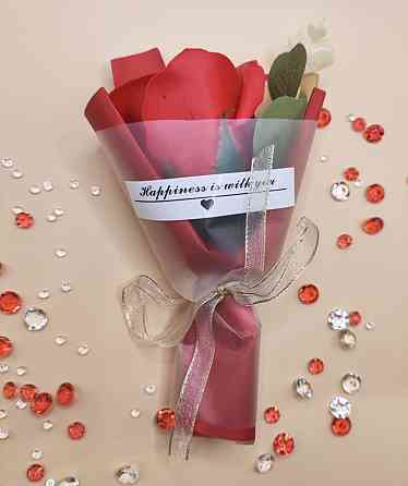 Мило-букет "Троянда" Червоний Сміла