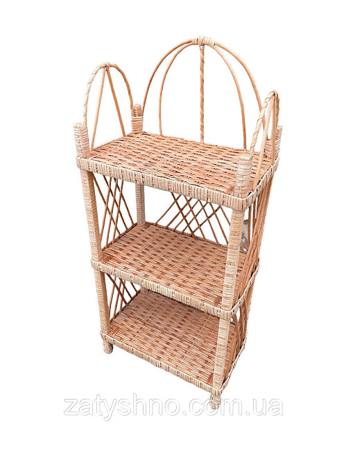 Етажерка плетеная на 3 полки Киев - изображение 5
