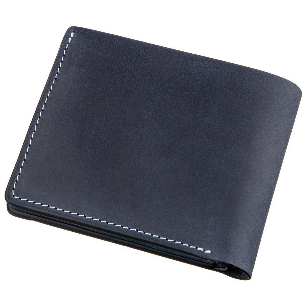 Оригінальна портмоне комбі двох кольорів унісекс на магніті GRANDE PELLE 11210 Синє Київ - фото 5