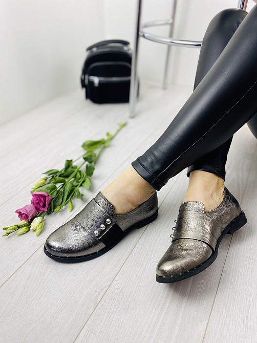 MILLI GOLD Туфлі жіночі MILLI GOLD 359-1705 срібні (весна-осінь, шкіра натуральна) (3308) Коломия - фото 5