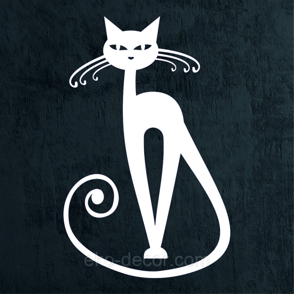 Декоративное настенное Панно «Кот» Декор на стену 110*70 см, Белый Киев - изображение 8