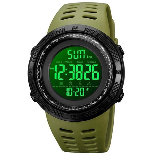 Часы наручные SKMEI 2070AGWT, ARMY GREEN-BLACK, 9304 Днепр - изображение 2