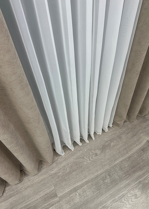 Шторна тканина мікровелюр Petek YL колір тауп 1708ш Київ - фото 6