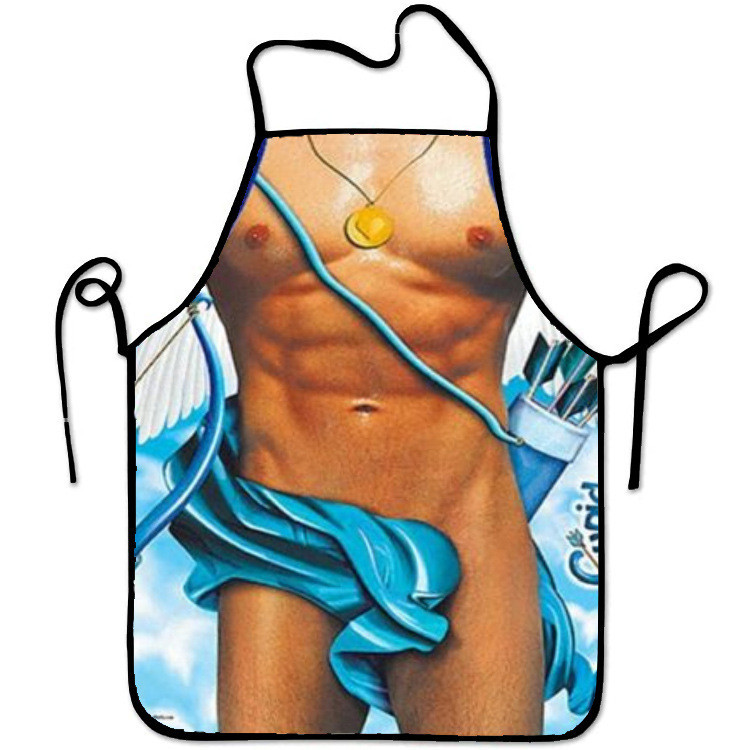 Фартук с приколом мужской кухонный с торсом Купидона для кухни Киев - изображение 2