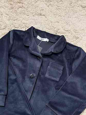 Дитяча велюрова тепла піжама одна кишеня Графітовий ч/к 110-116 Харків