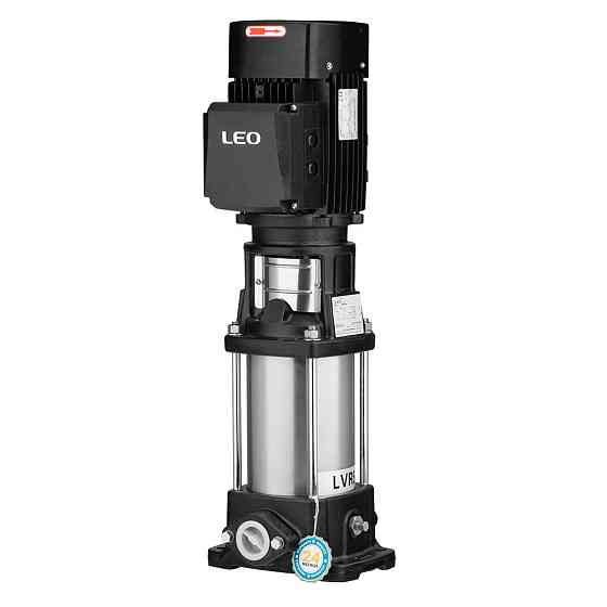 Насос центробежный многоступенчатый вертикальный 380В 2.2кВт Hmax 103м Qmax 141.6л/мин нерж LEO 3.0 Ровно