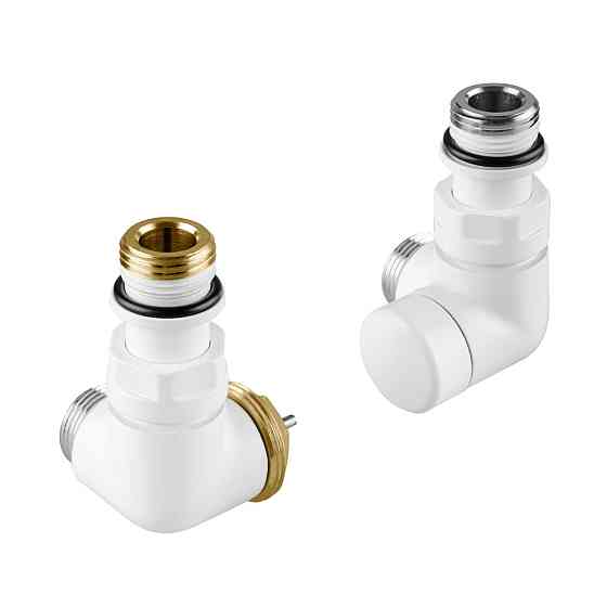 Комплект вентилів термостатичний Vario Term VISION 3-севий, лівий, білий Київ