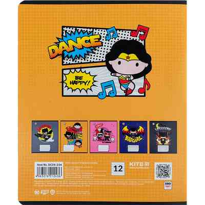 Зошит Kite DC Comics 12 аркушів, лінія (DC24-234) Вінниця
