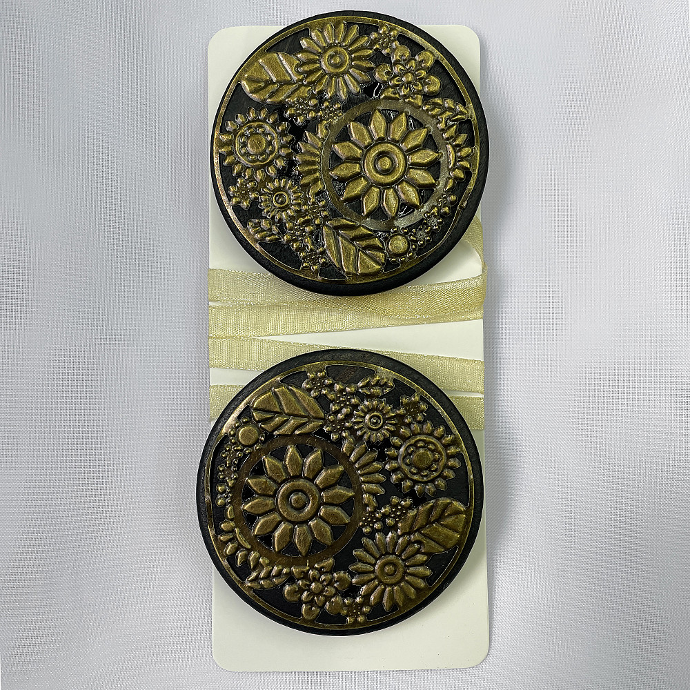 Магниты для штор и гардин Карпаты набор 2 шт Венге с бронзовым (81-146) Киев - изображение 4