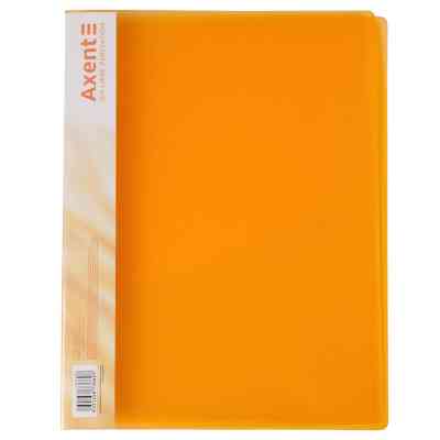 Папка-скоросшиватель Axent A4 700 мкм Прозрачная оранжевая (1304-25-A) Винница