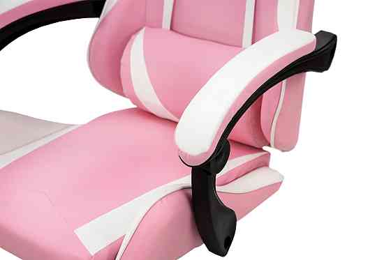 Крісло геймерське Слім, рожевий/білий Київ