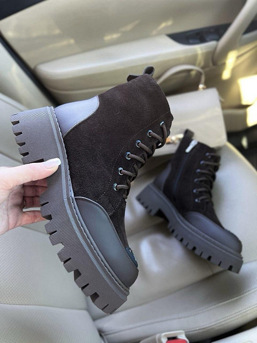 Steffe Черевики жіночі Steffe 25125 шоколадні (зима, шкіра+замша натуральна) (6116) Коломия - фото 1