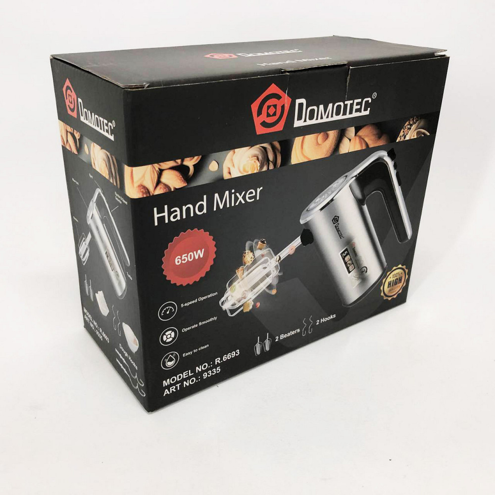 Ручний міксер з різними режимами швидкості, Міксер кухонний професійний для замішування сумішей QF-16 Львів - фото 10