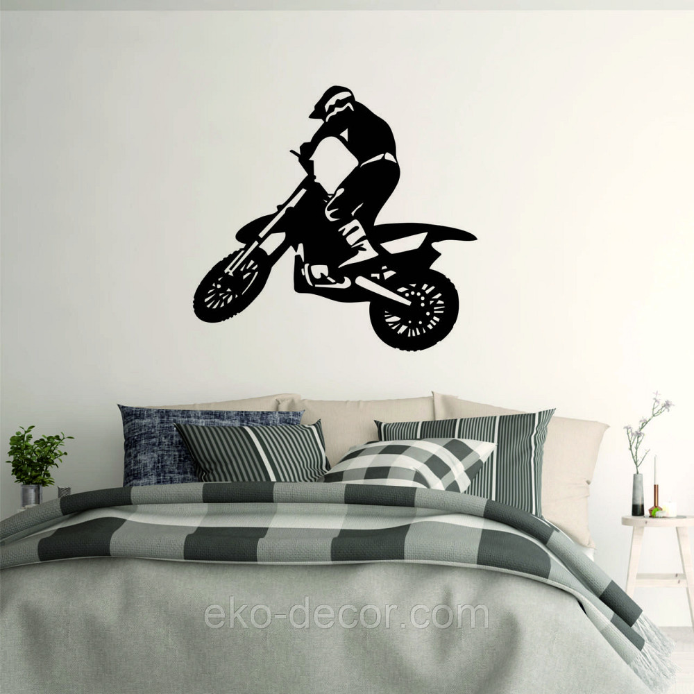 Декоративное настенное Панно «Мотоцыкл» Декор на стену 70*64 см, Черный Киев - изображение 5